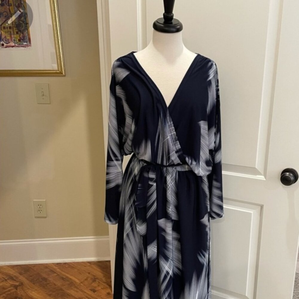 Navy blue maxi dress 5x - Picture 1 of 5